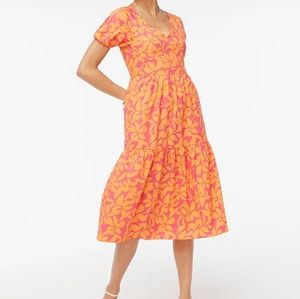 J Crew Factory tiered midi dress, sz 6 NWT